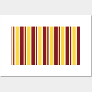 Red and Yellow Stripes Pattern 049#001 Posters and Art